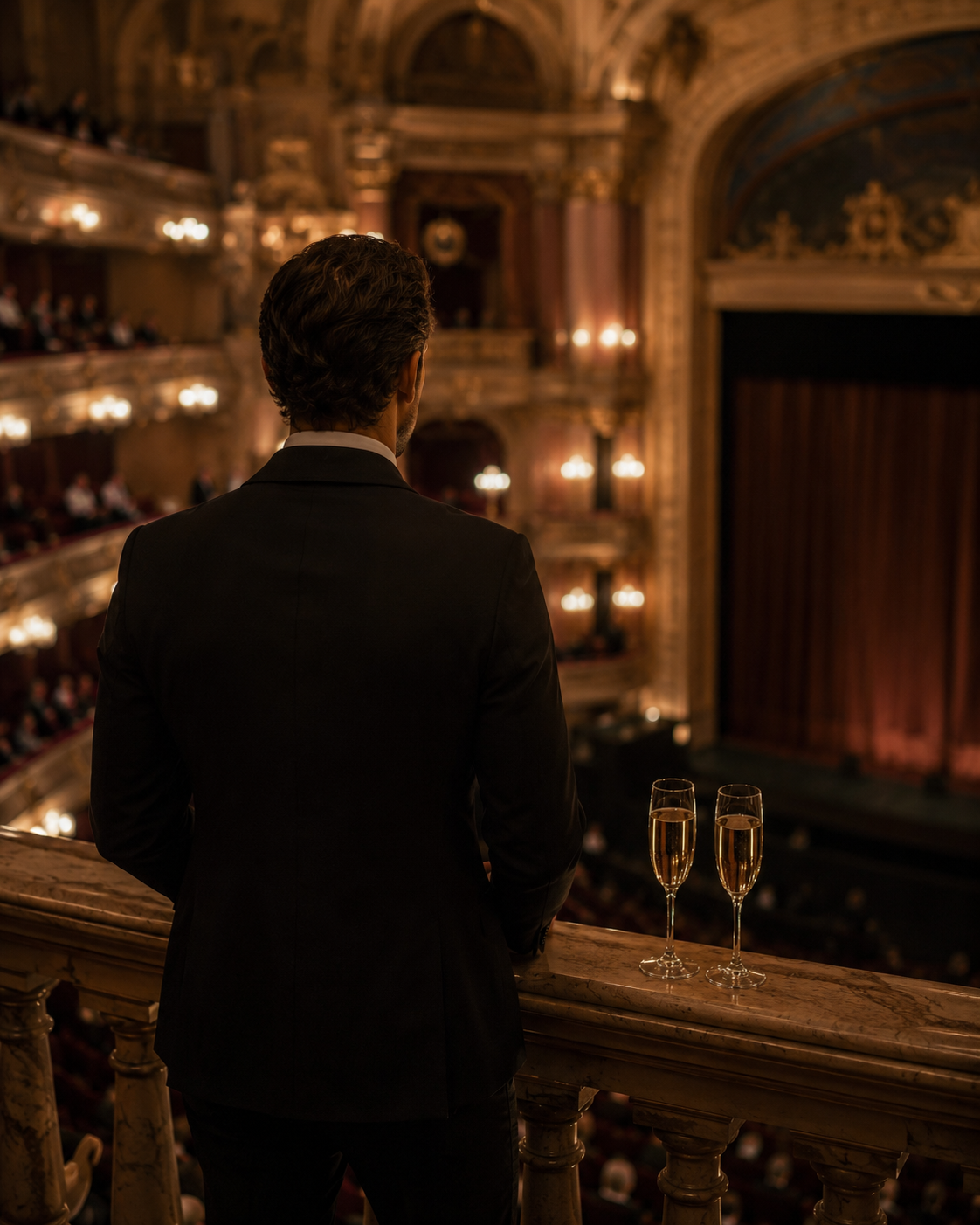 Gentlemen wartet auf dich in der Oper mit charmanter atmosphäre